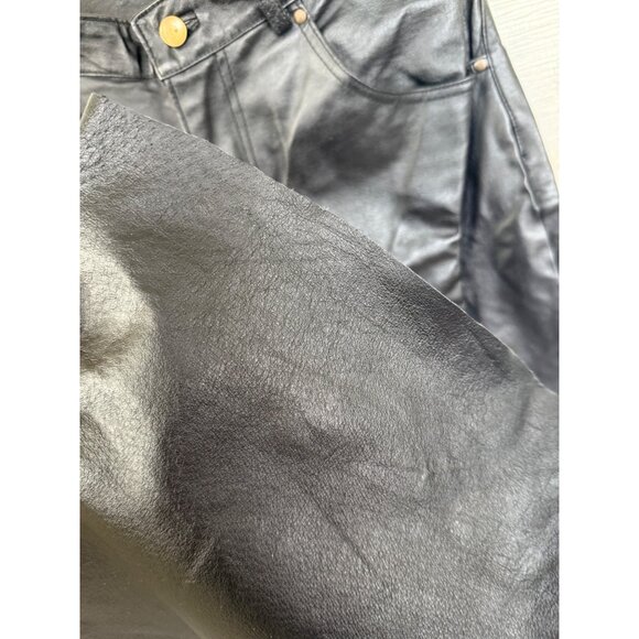 Vintage 90's Bagazio Mens Soft Leather Biker Pants Size 32 - Picture 16 of 16
